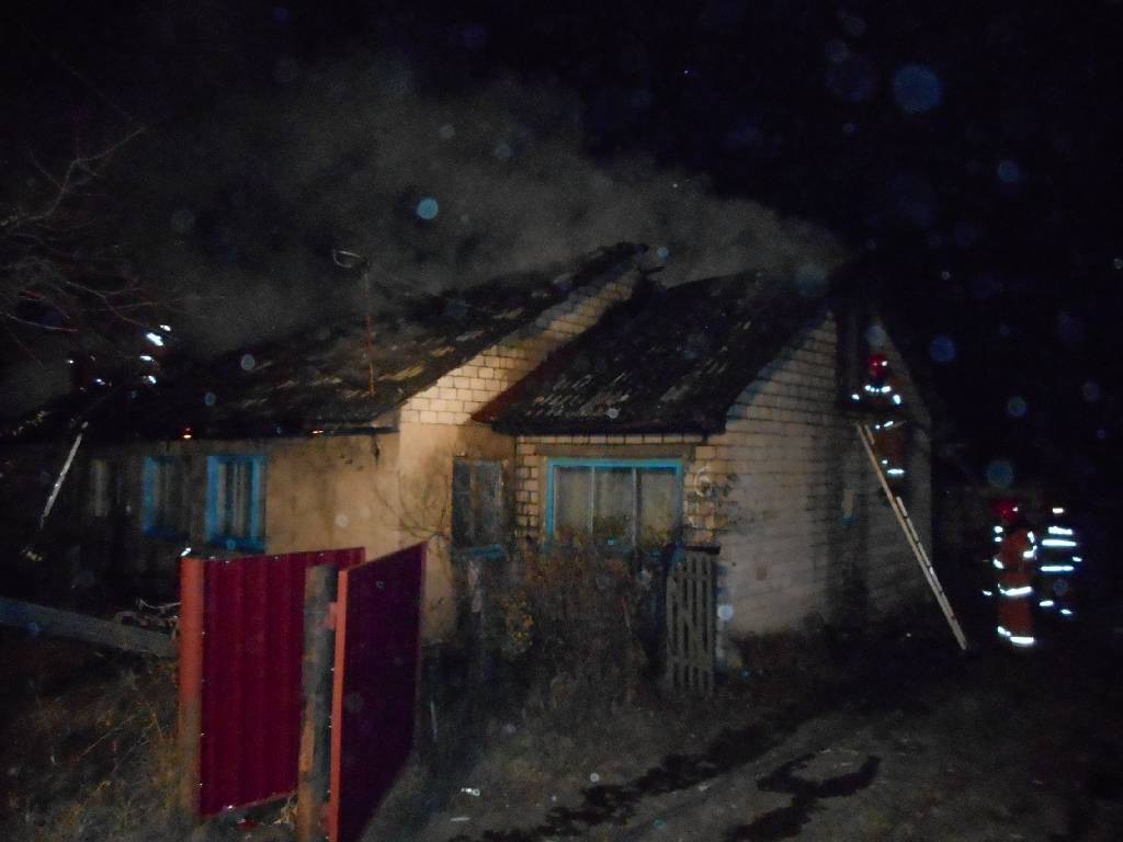 Пожар в деревне Щатково