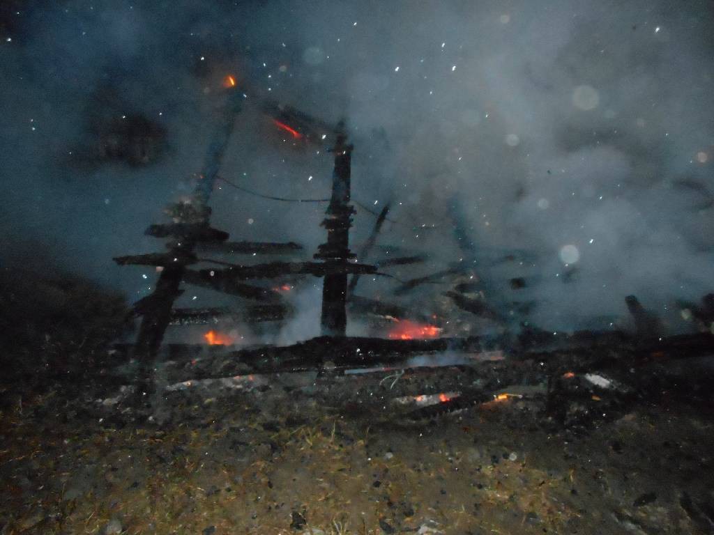 Пожар в деревне Щатково