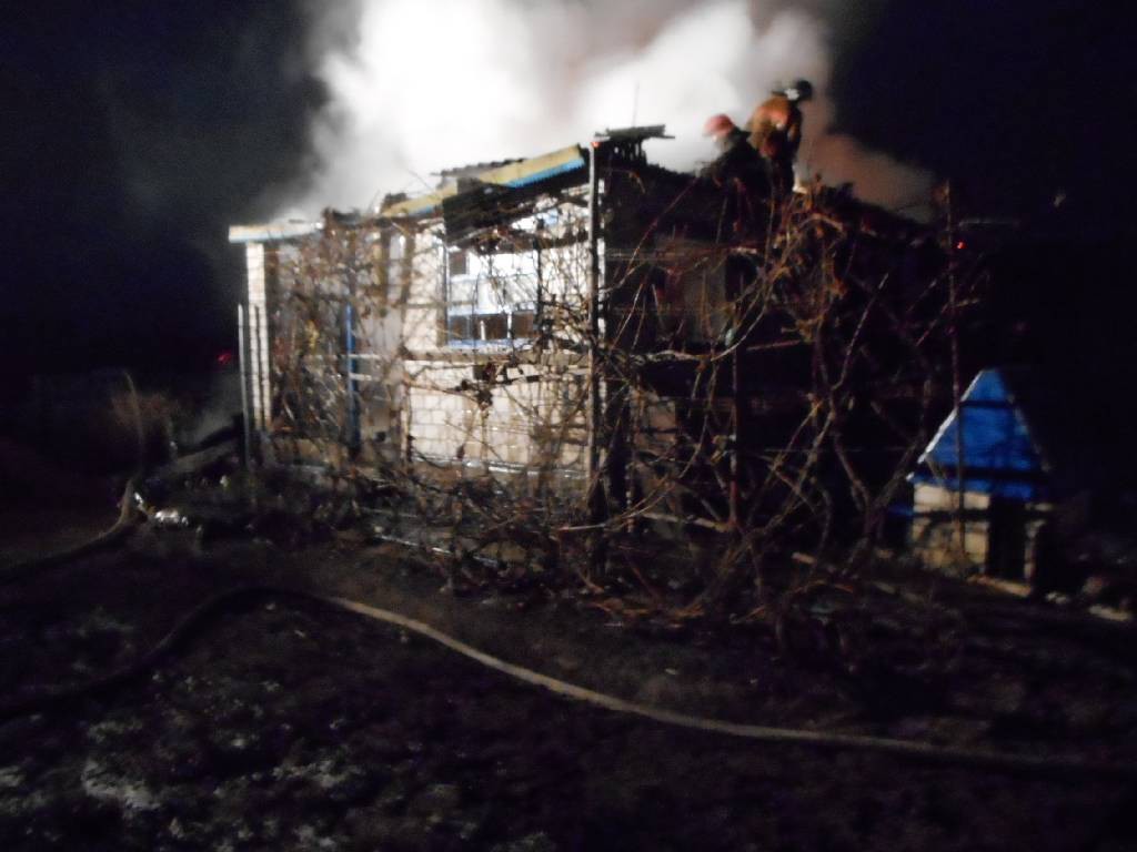 Пожар в СОТ «Радуга» в деревне Крапивка.