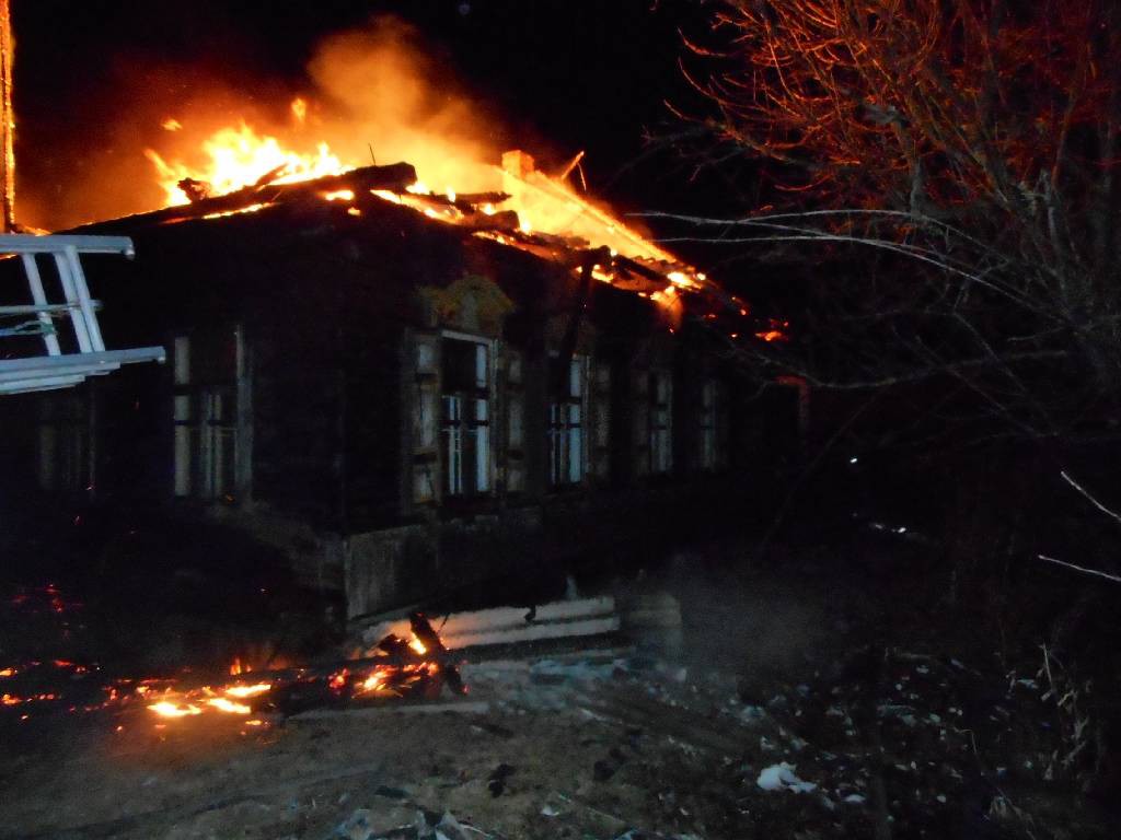 Пожар в  деревне Каменка.