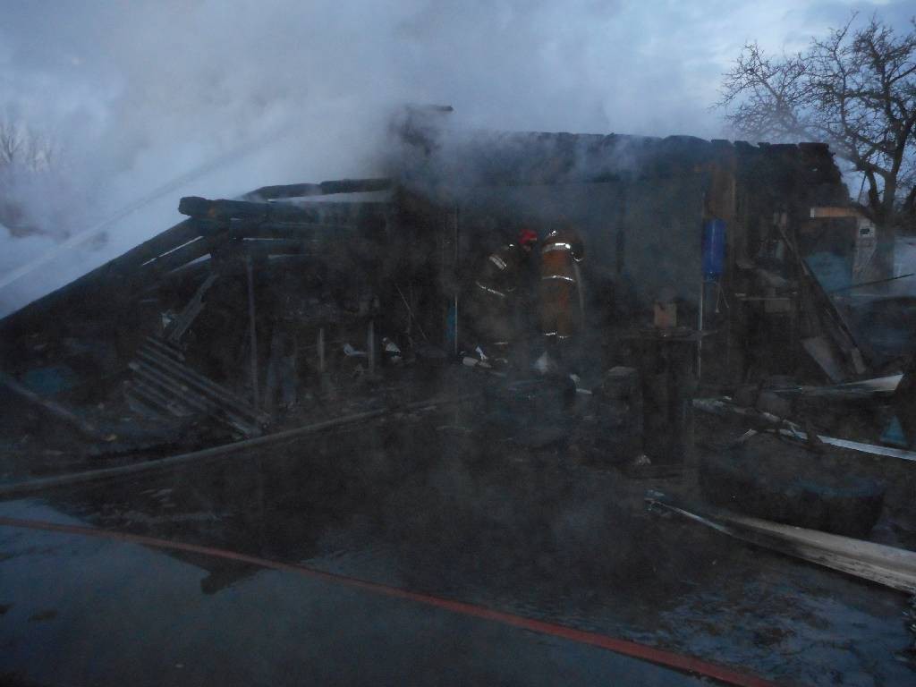 Пожар в деревне  Лысая Горка.