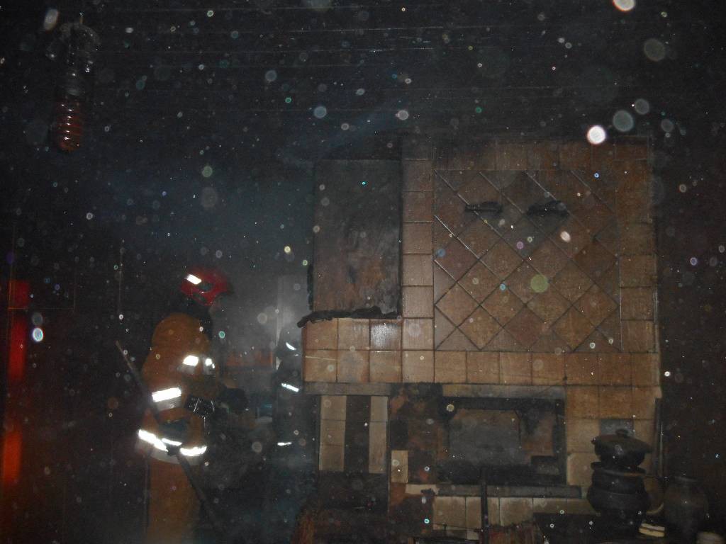 Пожар в  деревне Ступени.