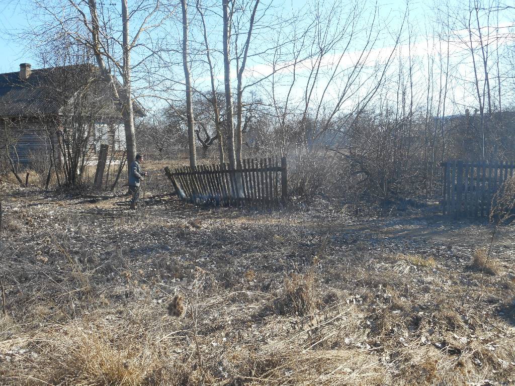 Пожар в деревне Ступени.