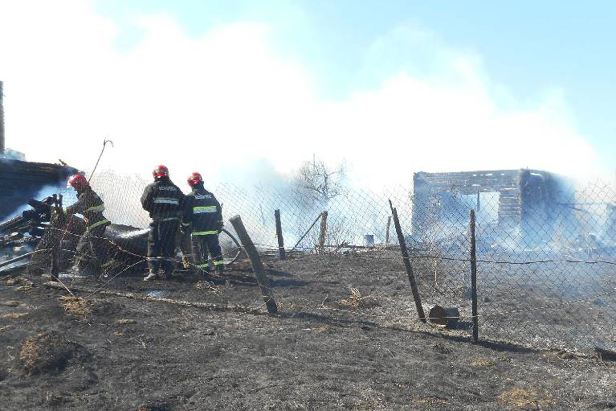 Пожар в деревне Лысая Горка.