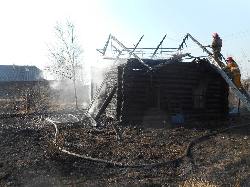 Пожар в деревне Барановичи.