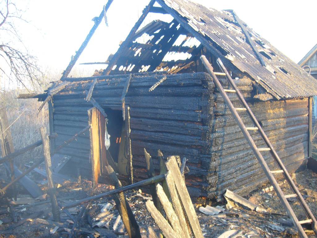Пожар в деревне Осово.