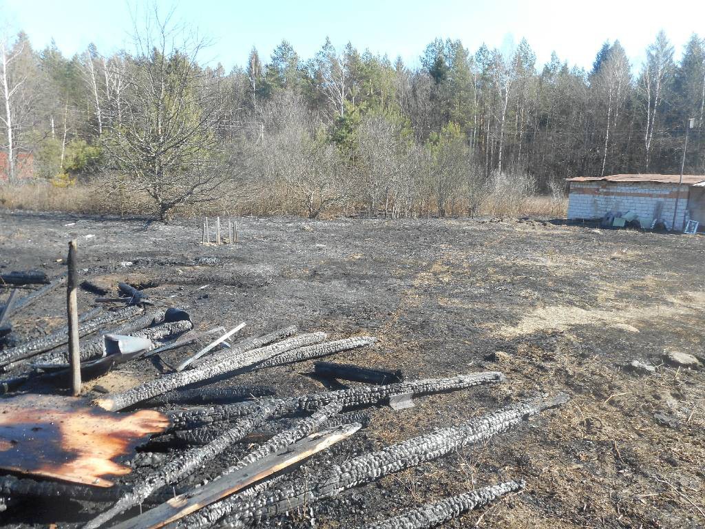 Пожар в деревне Макаровичи.