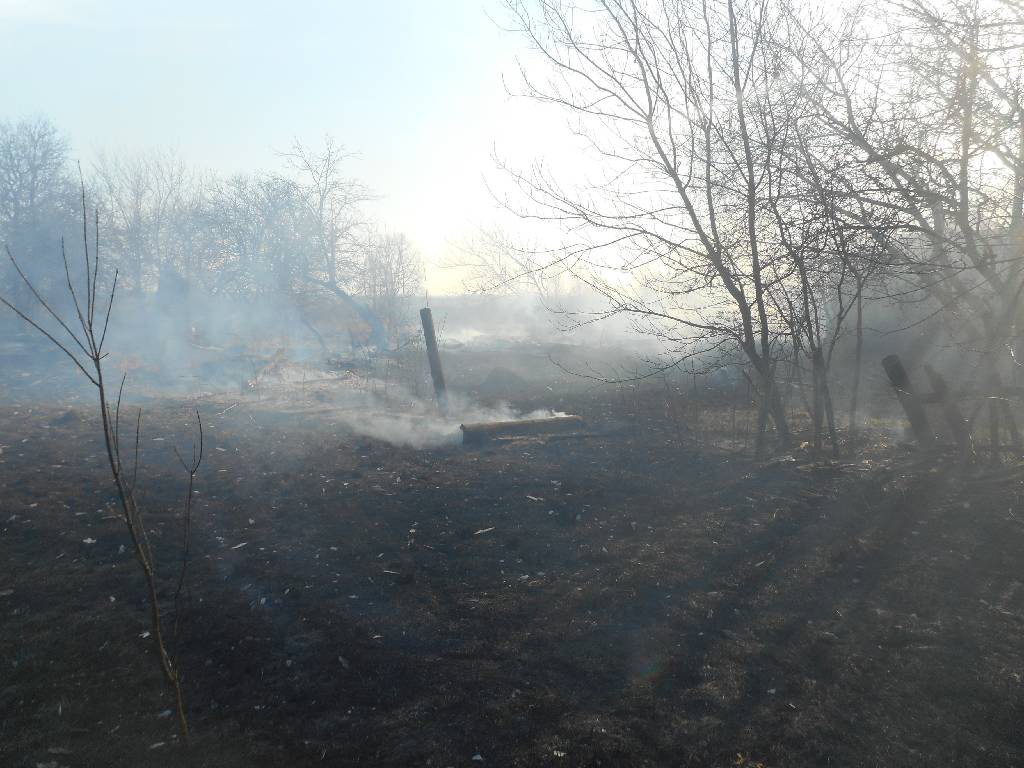 Пожар в деревне Заречье.