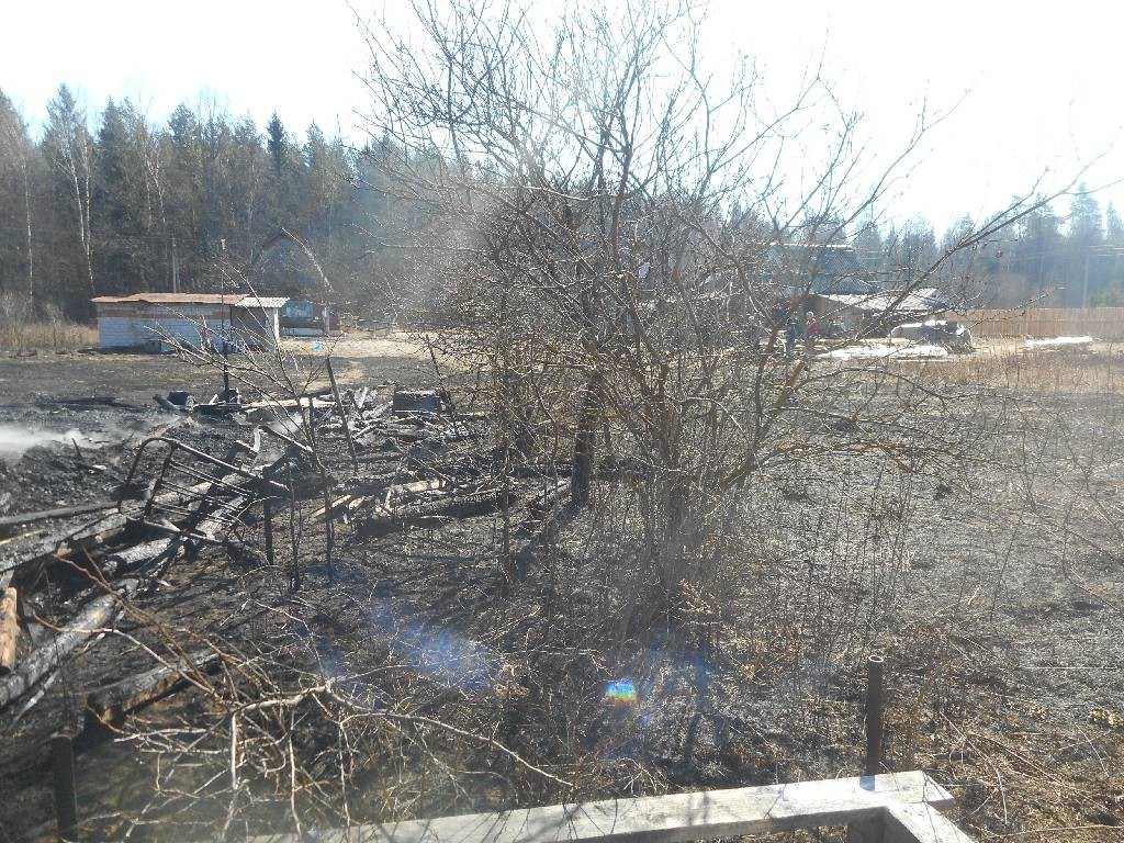 Пожар в деревне Макаровичи.