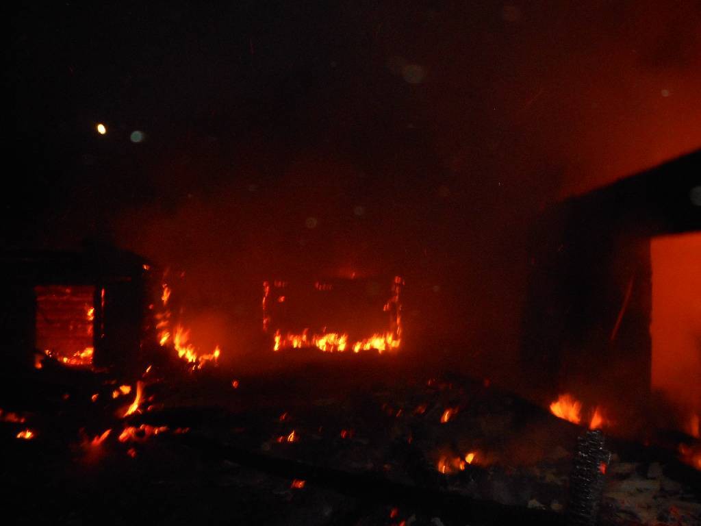 Крупный пожар в Осово