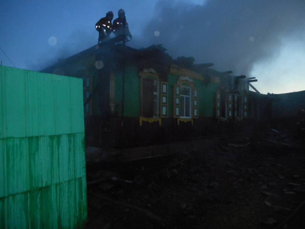 Пожар в деревне Боровая