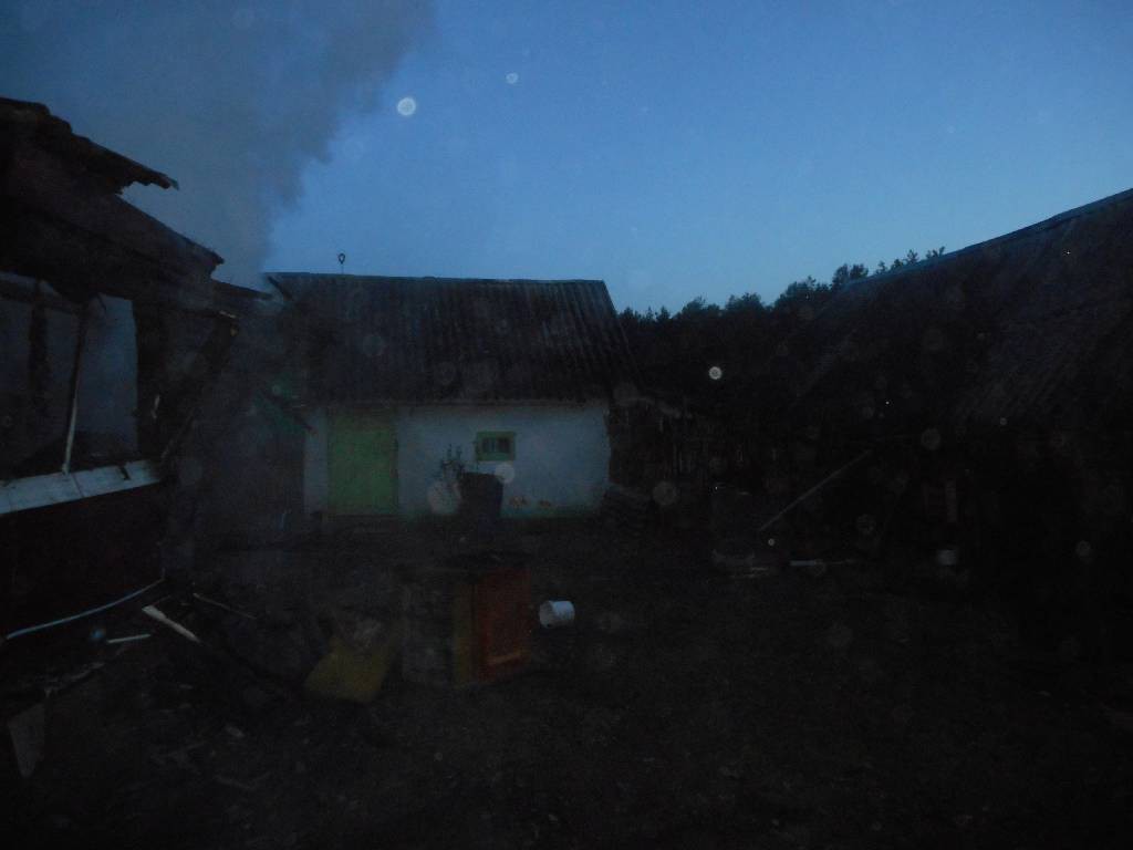 Пожар в деревне Боровая
