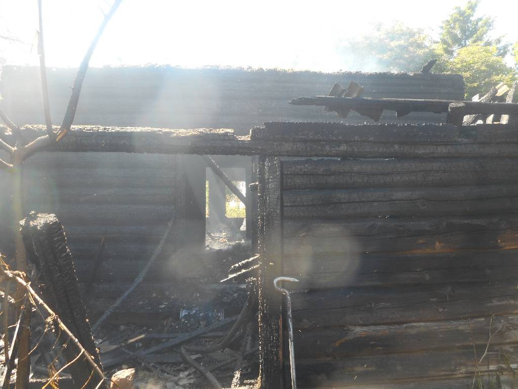 Пожар в деревне Озеры.