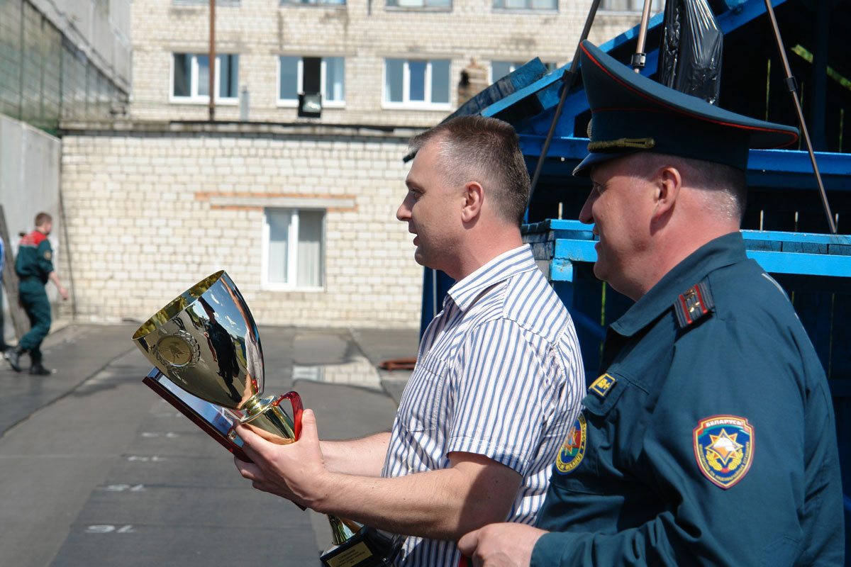 Соревнования добровольных пожарных дружин предприятий, учреждений и организаций города Бобруйска.