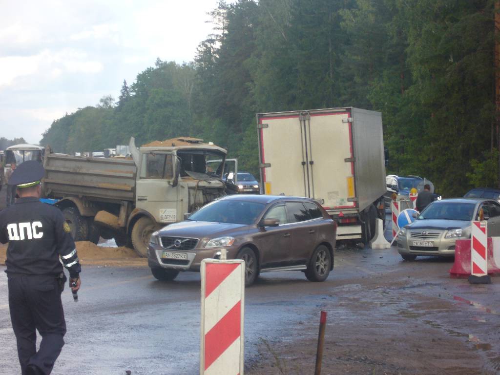 Дорожно-транспортное происшествие возле деревни Сычково