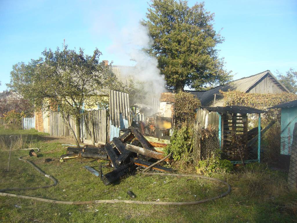 12 октября 2015 года в 15 ч. 16 мин. поступило сообщение о пожаре бани, расположенной в деревне Данилов Мост Воротынского сельсовета Бобруйкого района.