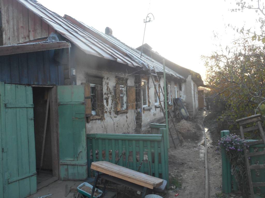 Пожар на переулке Крестьянском.