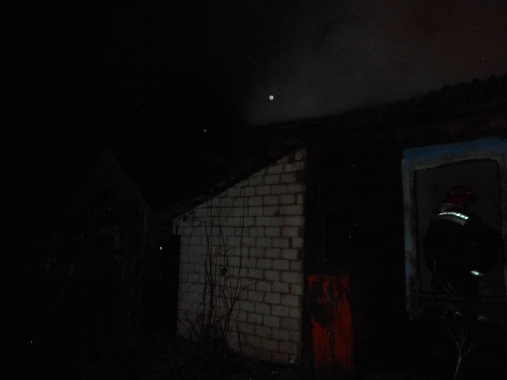 При пожаре в деревне Волчья Гора погиб человек.