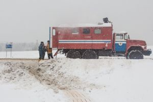 Спасатели провели учения в Бобруйском районе.
