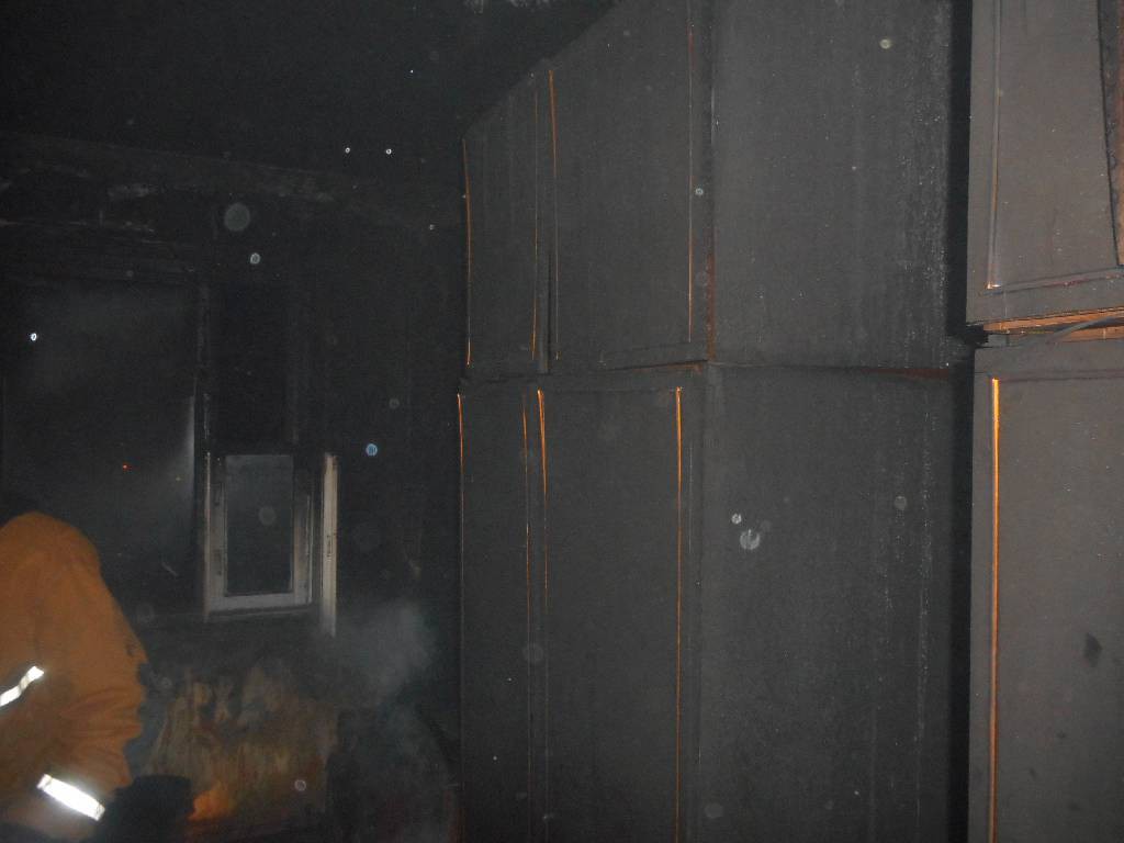Пожар на улице Рокоссовского.