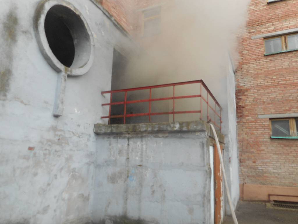 Пожар в подсобном помещении на улице Ульяновская