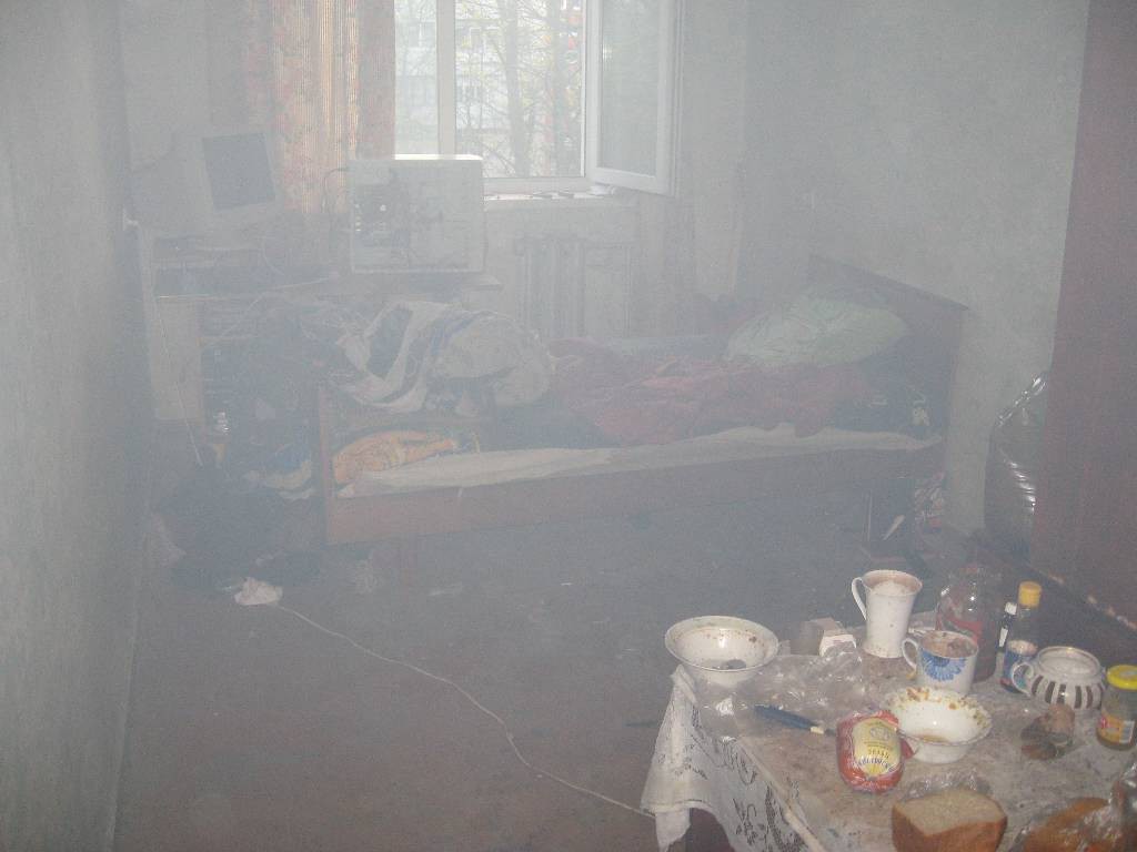 16 апреля 2016 года в 19.21 поступило сообщение о пожаре в квартире, расположенной в одном из домов на улице Ульяновская.
