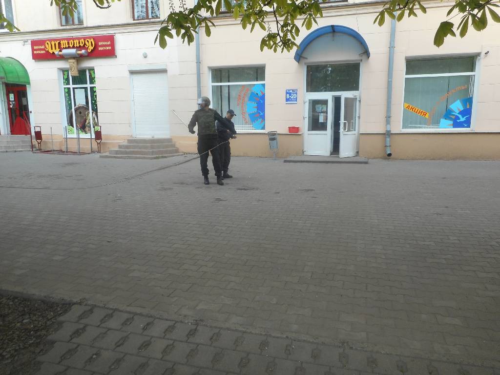 2 мая 2016 года в 09.34 поступило сообщение об обнаружении бесхозного пакета в магазине «Чайка», расположенного по адресу: г.Бобруйск, улица Социалистическая 125.