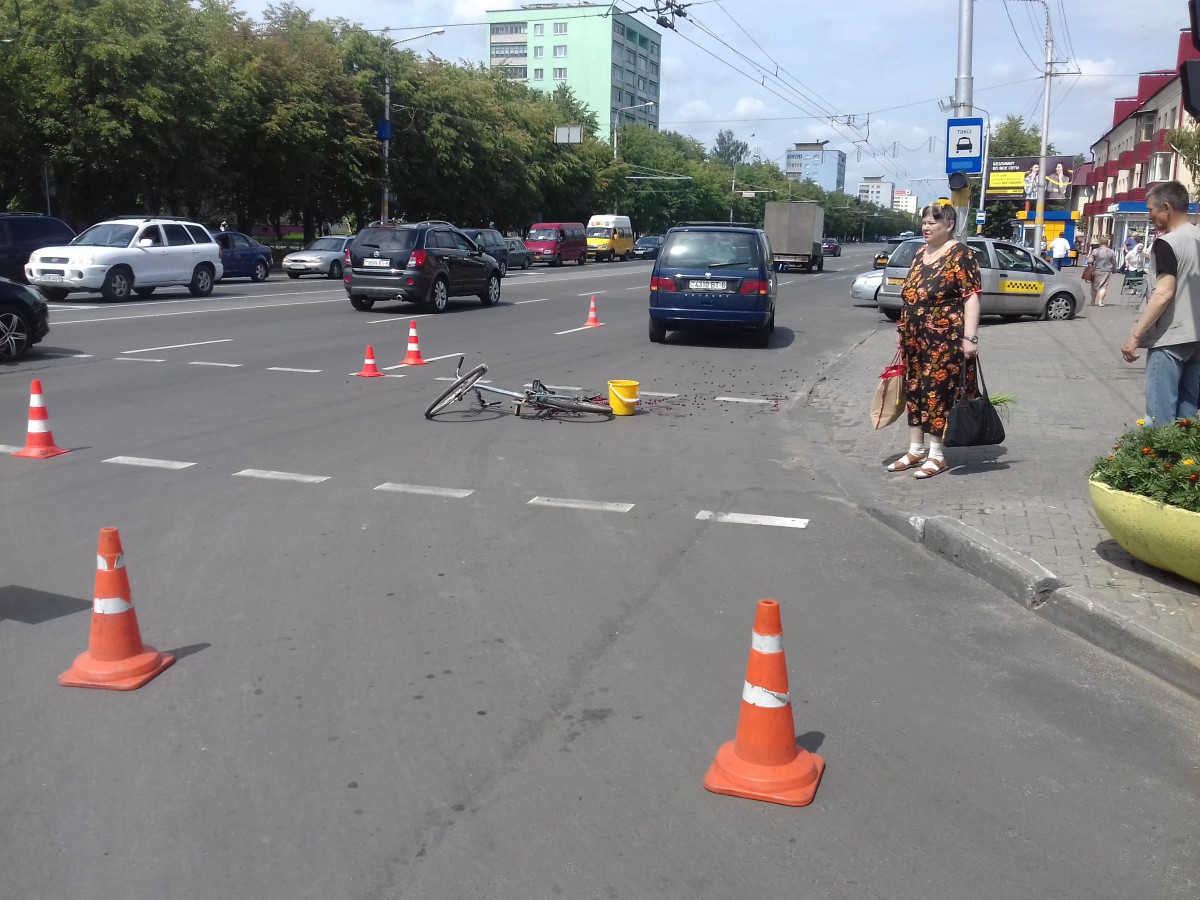 В Бобруйске произошло ДТП с участием велосипедиста.