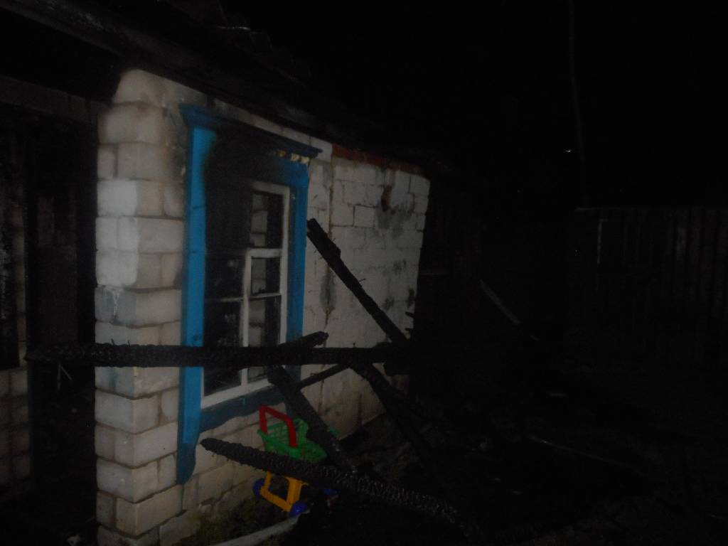 Пожар в деревне Подъясенка.
