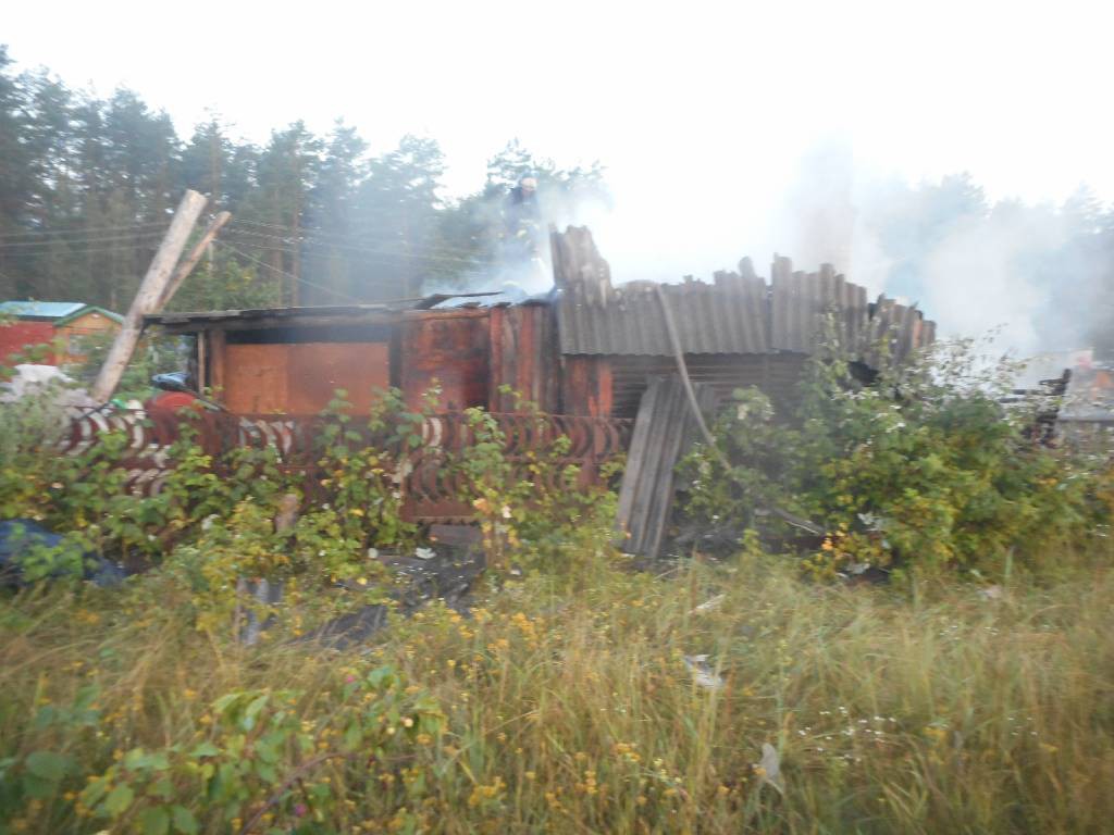 Пожар в деревне Селиба.