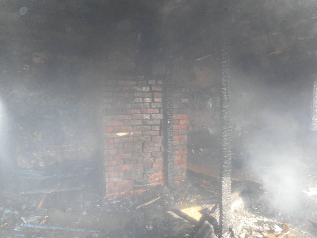 Пожар в деревне Калинина