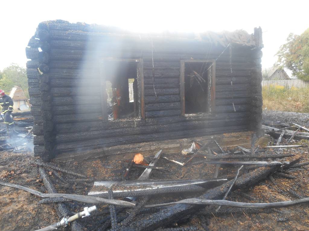 Пожар в деревне Калинина