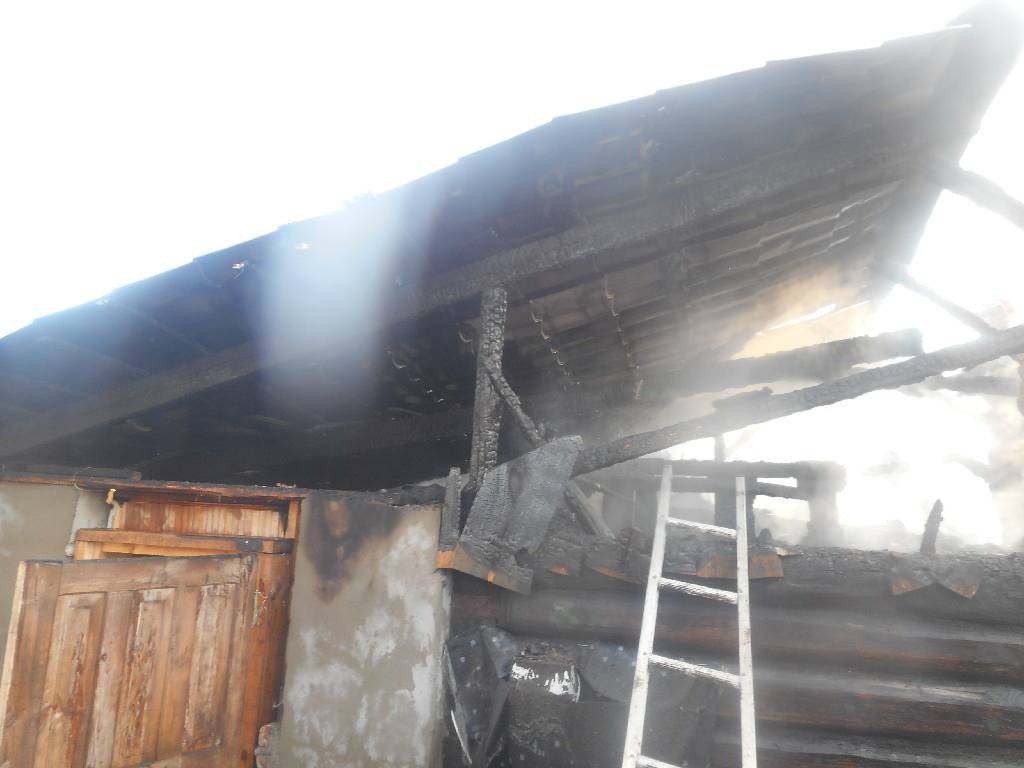 Пожар на 1-м переулке 40 лет Октября.
