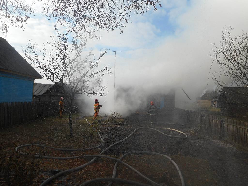 В деревне Орсичи горела дача.