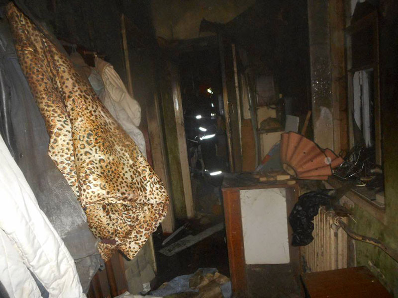 Пожар жилого дома на Орджоникидзе.