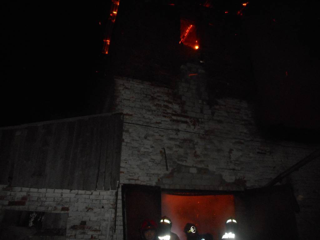 Пожар в деревне Большая Каменка.