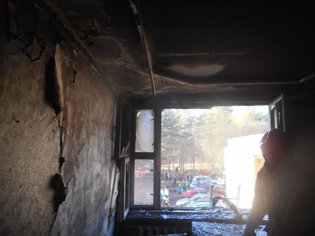 19.11.2016 произошел пожар в одной из комнат общежития по ул. Ульяновской.  