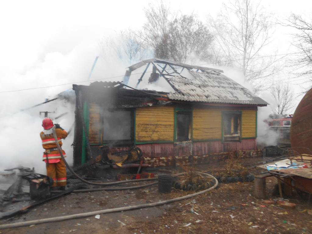 Днем 23 ноября в д. Плесы Бобруйского района произошел пожар. В результате пожара сгорел жилой дом, принадлежащий пенсионерке.
