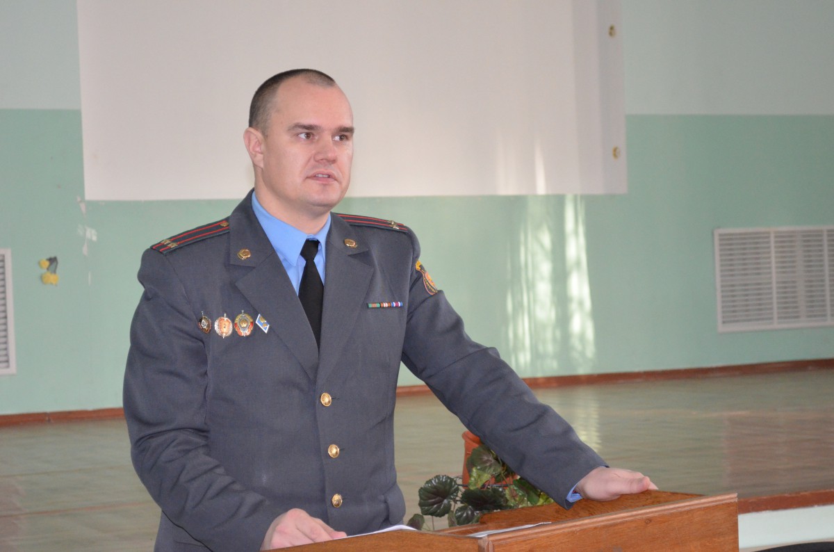 Полковник милиции Анатолий Сакович принял участие в Дне информирования в Бобруйске.