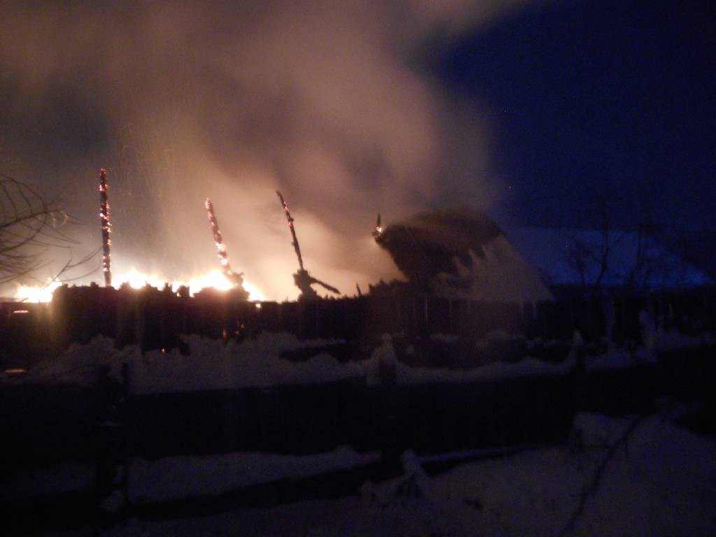 В деревне Кончаны горел дачный дом.