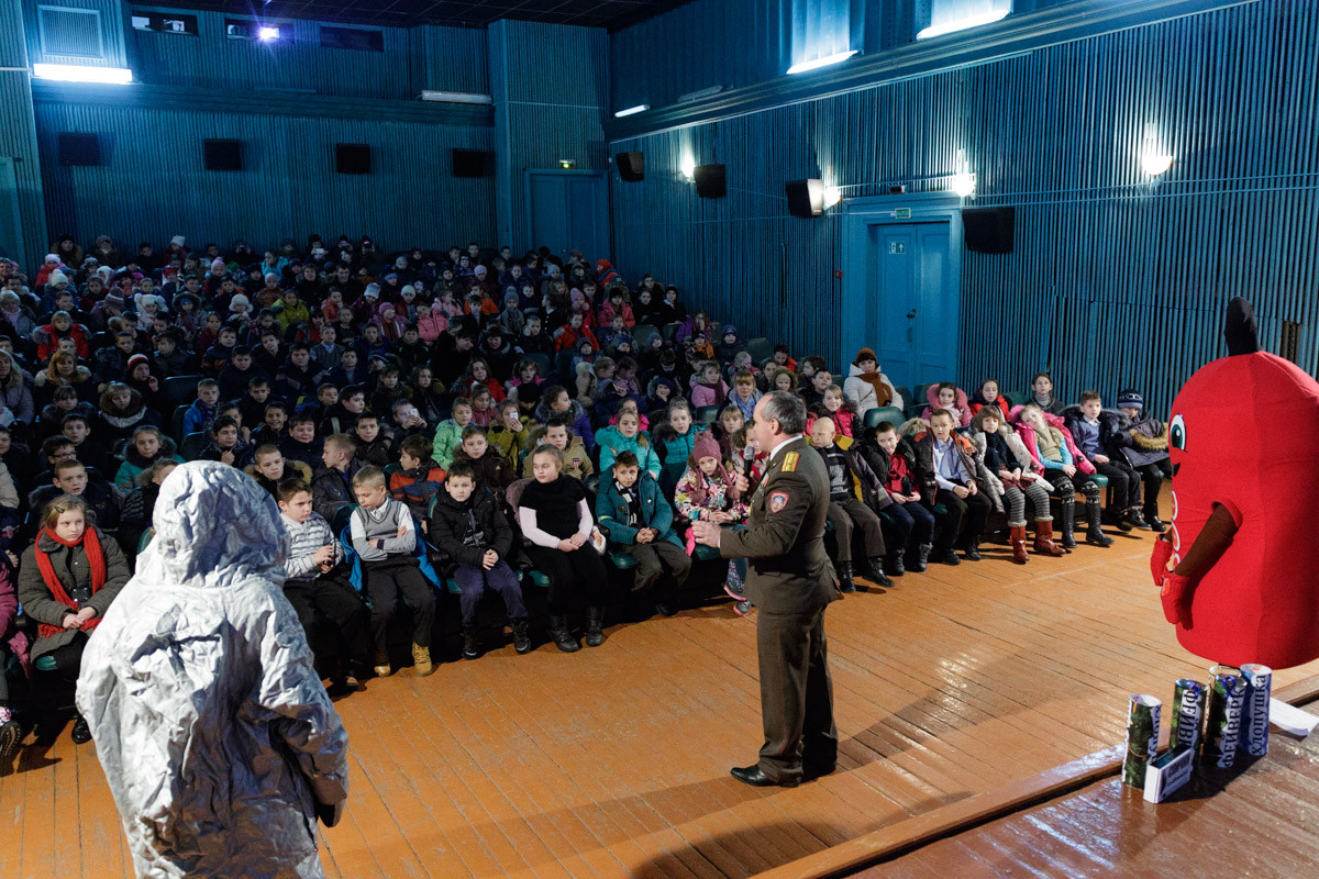 20 января в кинотеатре «Мир» г.Бобруйска прошло мероприятие для учащихся школ «Умей себя сберечь» приуроченное к Дню спасателя Республики Беларусь.