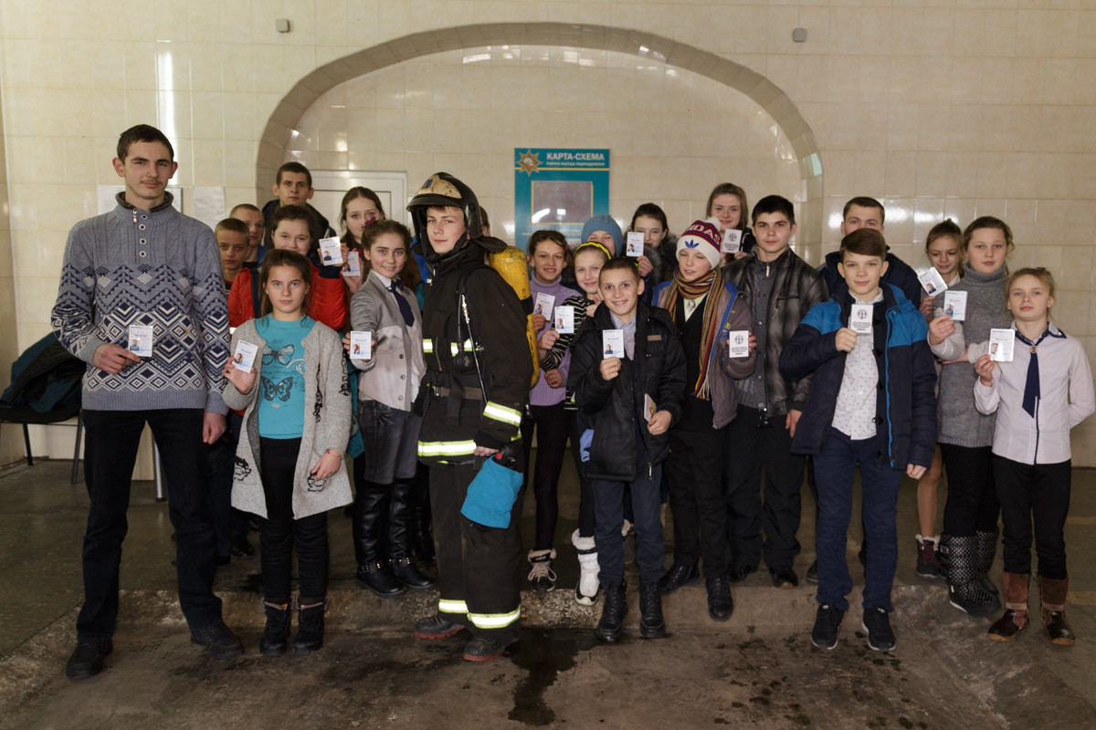 31 января учащиеся ГУО «Турковская СШ Бобруйского района» в сопровождении своего директора Мельник Анны Дмитриевны прибыли в пожарную аварийно спасательную часть №1.