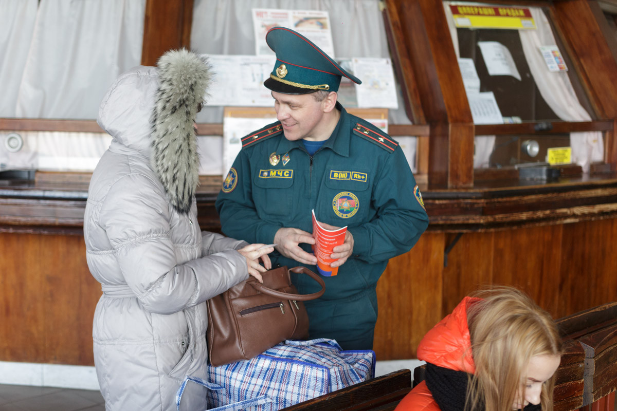 17 марта на территории Бобруйского автовокзала работниками МЧС было организовано профилактическое мероприятие. 