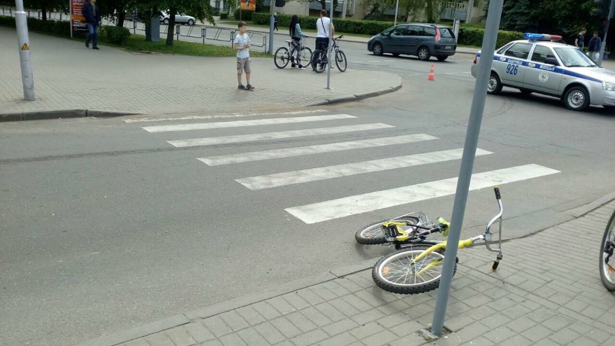 На дорогах Бобруйска травмирован малолетний велосипедист