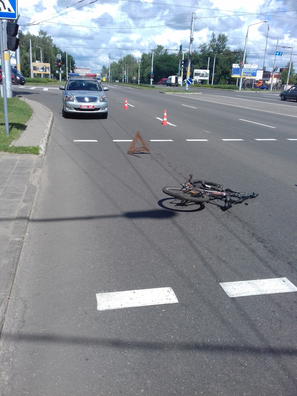 6 июля в Бобруйске травмирован ребенок-велосипедист