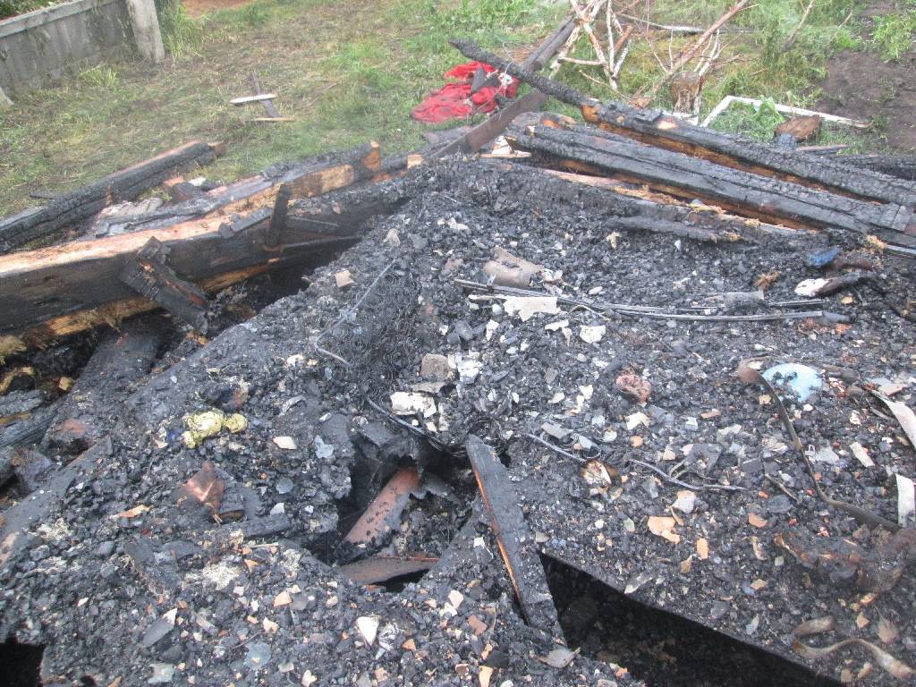 Ночью с 11 на 12 июля 2017 года поступило сообщение о пожаре в дачном доме на территории садового товарищества «Машиностроитель» Сычковского с/с.