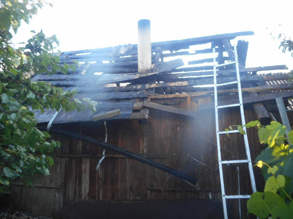 Вечером 22 июля 2017 года поступило сообщение о пожаре в строении бани по переулку Доватора в Г. Бобруйске.