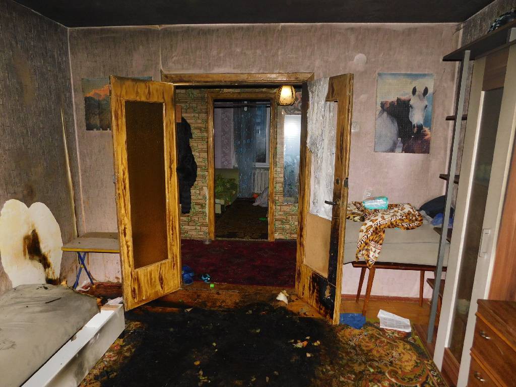 Днем 22 октября 2017 года поступило сообщение о пожаре в одной из квартир пятиэтажного дома по улице Ульяновской.
