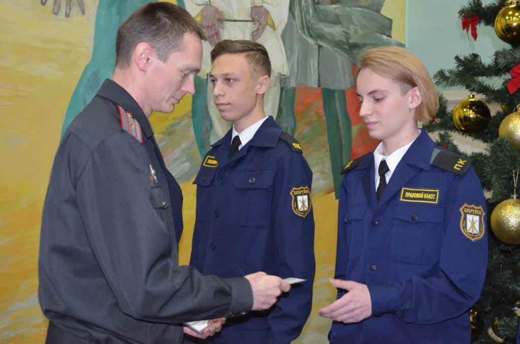 Посвящение в кадеты прошло в средней школе № 21 города Бобруйска.