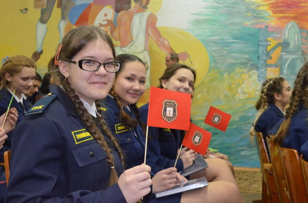 Посвящение в кадеты прошло в средней школе № 21 города Бобруйска.